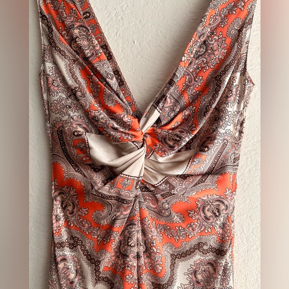 Blumarine Deep V-Neck Silk Dress - Picture 3 of 16